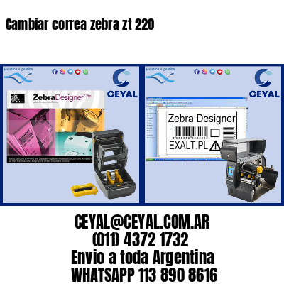 Cambiar correa zebra zt 220