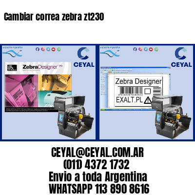 Cambiar correa zebra zt230