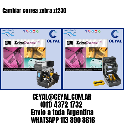 Cambiar correa zebra zt230