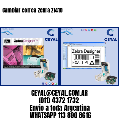 Cambiar correa zebra zt410