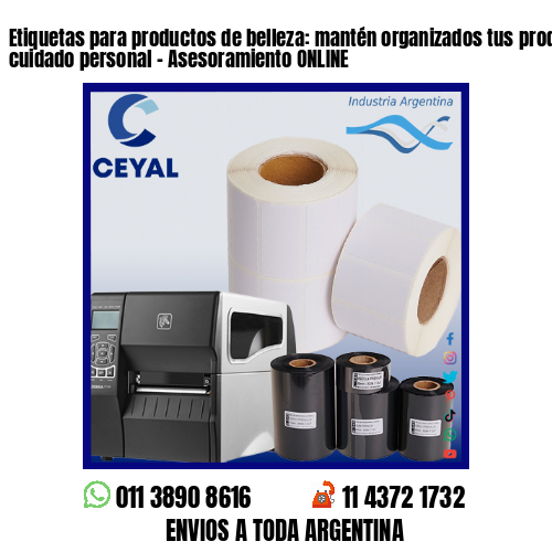 Etiquetas para productos de belleza: mantén organizados tus productos de cuidado personal – Asesoramiento ONLINE