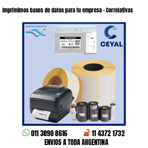 Imprimimos bases de datos para tu empresa – Correlativas