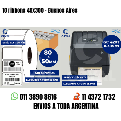 10 ribbons 40x300 - Buenos Aires