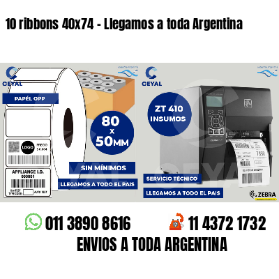 10 ribbons 40x74 - Llegamos a toda Argentina