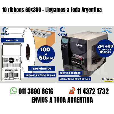 10 ribbons 60x300 - Llegamos a toda Argentina
