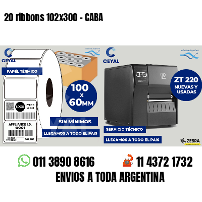 20 ribbons 102x300 - CABA