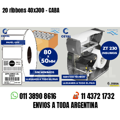 20 ribbons 40x300 - CABA