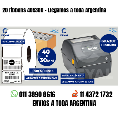 20 ribbons 40x300 - Llegamos a toda Argentina