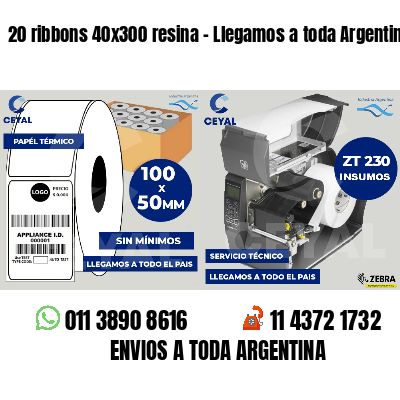 20 ribbons 40x300 resina - Llegamos a toda Argentina