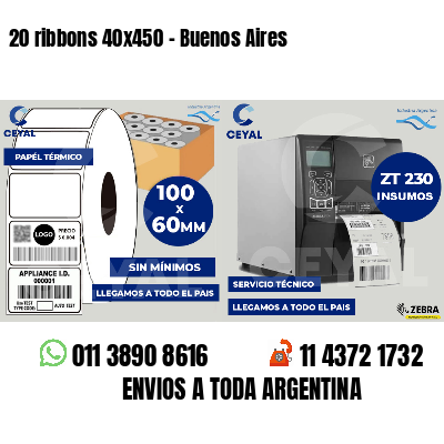 20 ribbons 40x450 - Buenos Aires