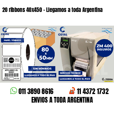20 ribbons 40x450 - Llegamos a toda Argentina