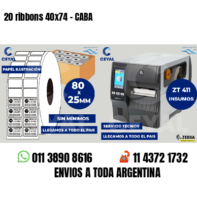 20 ribbons 40x74 - CABA