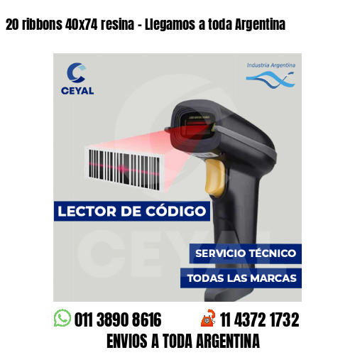 20 ribbons 40x74 resina - Llegamos a toda Argentina