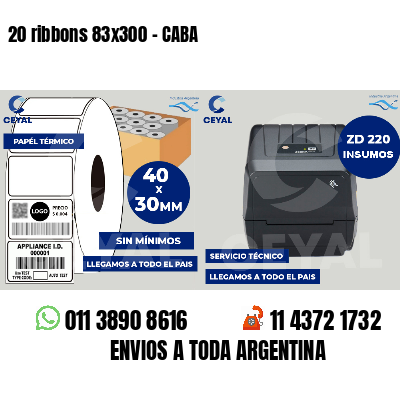 20 ribbons 83x300 - CABA