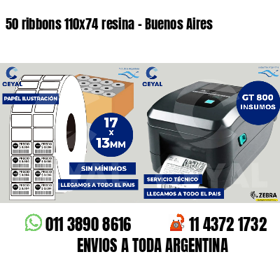 50 ribbons 110x74 resina - Buenos Aires