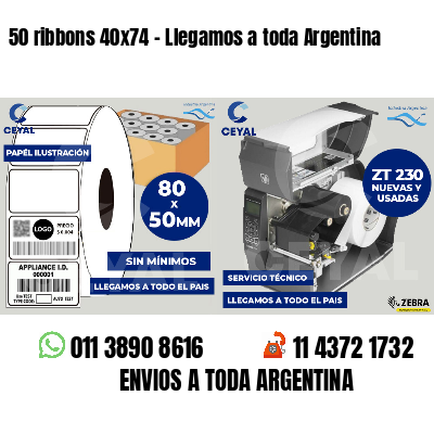 50 ribbons 40x74 - Llegamos a toda Argentina