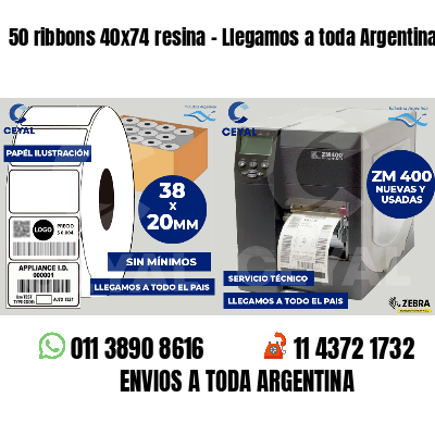 50 ribbons 40x74 resina - Llegamos a toda Argentina