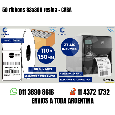 50 ribbons 83x300 resina - CABA