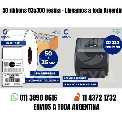 50 ribbons 83x300 resina - Llegamos a toda Argentina