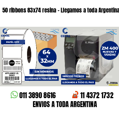 50 ribbons 83x74 resina - Llegamos a toda Argentina