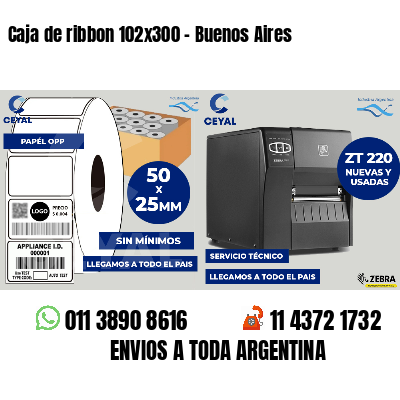 Caja de ribbon 102x300 - Buenos Aires
