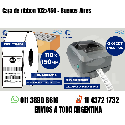 Caja de ribbon 102x450 - Buenos Aires