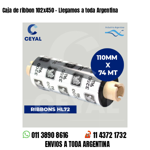 Caja de ribbon 102×450 – Llegamos a toda Argentina