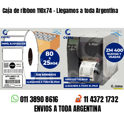 Caja de ribbon 110x74 - Llegamos a toda Argentina