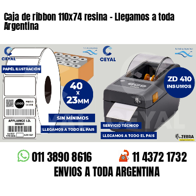 Caja de ribbon 110x74 resina - Llegamos a toda Argentina