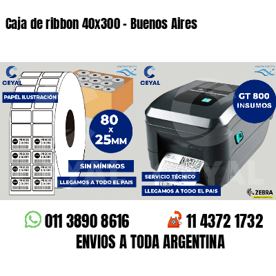 Caja de ribbon 40x300 - Buenos Aires