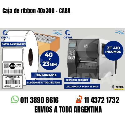 Caja de ribbon 40x300 - CABA