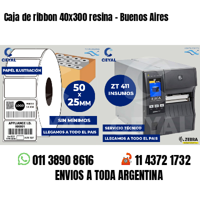 Caja de ribbon 40x300 resina - Buenos Aires
