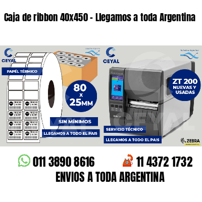Caja de ribbon 40x450 - Llegamos a toda Argentina
