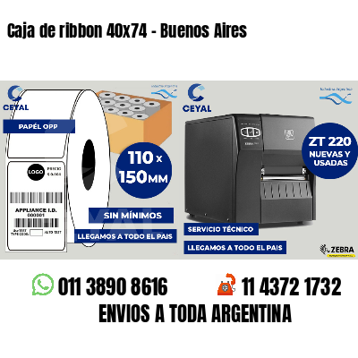 Caja de ribbon 40x74 - Buenos Aires