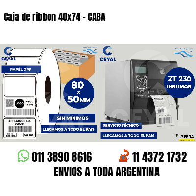 Caja de ribbon 40x74 - CABA