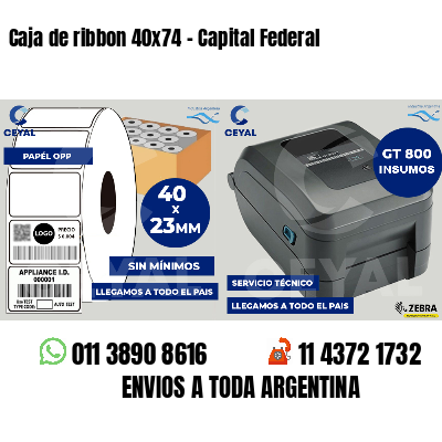 Caja de ribbon 40x74 - Capital Federal