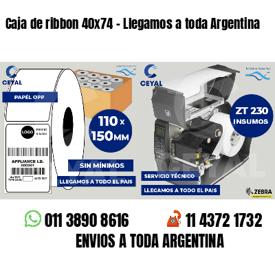 Caja de ribbon 40x74 - Llegamos a toda Argentina