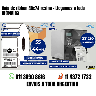 Caja de ribbon 40x74 resina - Llegamos a toda Argentina