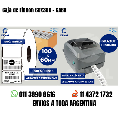 Caja de ribbon 60x300 - CABA
