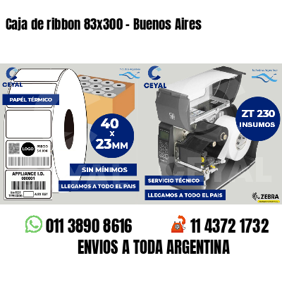 Caja de ribbon 83x300 - Buenos Aires