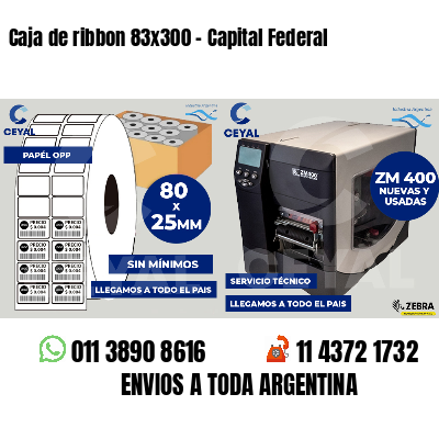 Caja de ribbon 83x300 - Capital Federal