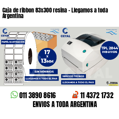 Caja de ribbon 83x300 resina - Llegamos a toda Argentina