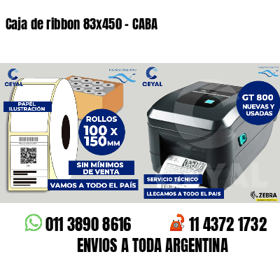 Caja de ribbon 83x450 - CABA