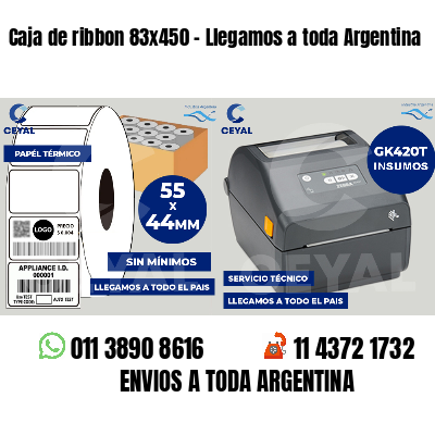 Caja de ribbon 83x450 - Llegamos a toda Argentina