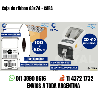 Caja de ribbon 83x74 - CABA