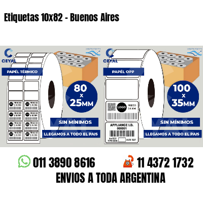Etiquetas 10x82 - Buenos Aires