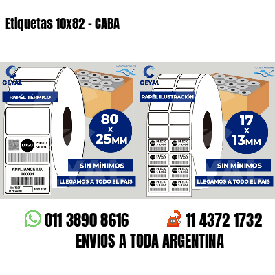 Etiquetas 10x82 - CABA
