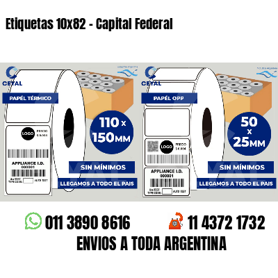 Etiquetas 10x82 - Capital Federal