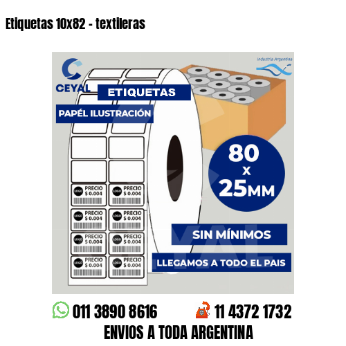 Etiquetas 10×82 – textileras