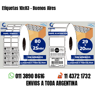 Etiquetas 10x83 - Buenos Aires